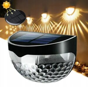 Lampa Elewacyjna Solarna Nascienna Ogrodowa 2 Szt 6 Led Kinkiet Oswietlenie-6