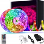 Tasma Led Kolorowa Wodoodporna 5m Rgb Pasek Smd 230v 12v +pilot +zasilacz-11