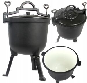 Kociolek Zeliwny Emaliowany Garnek Mysliwski 8l