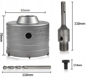 Otwornica Frez Do Betonu Koronka Pod Puszke 65mm-6