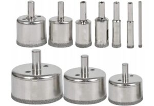 Otwornica Diamentowa Gres Plytki Zestaw 10 Sztuk-2