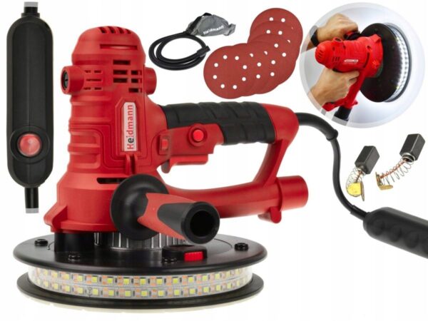 Szlifierka Do Gipsu Gladzi Tynkow 1400w Led Maski-2
