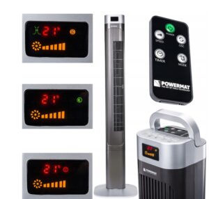 Wentylator Kolumnowy Powermat Black Tower 120 Srebrny/szary