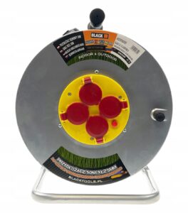 Przedluzacz Ogrodowy Metalowy Bebnowy 50m 3×2,5mm-3