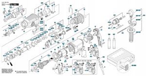 Mocna Mlotowiertarka Na Sds 2 Glowice 2600w-14