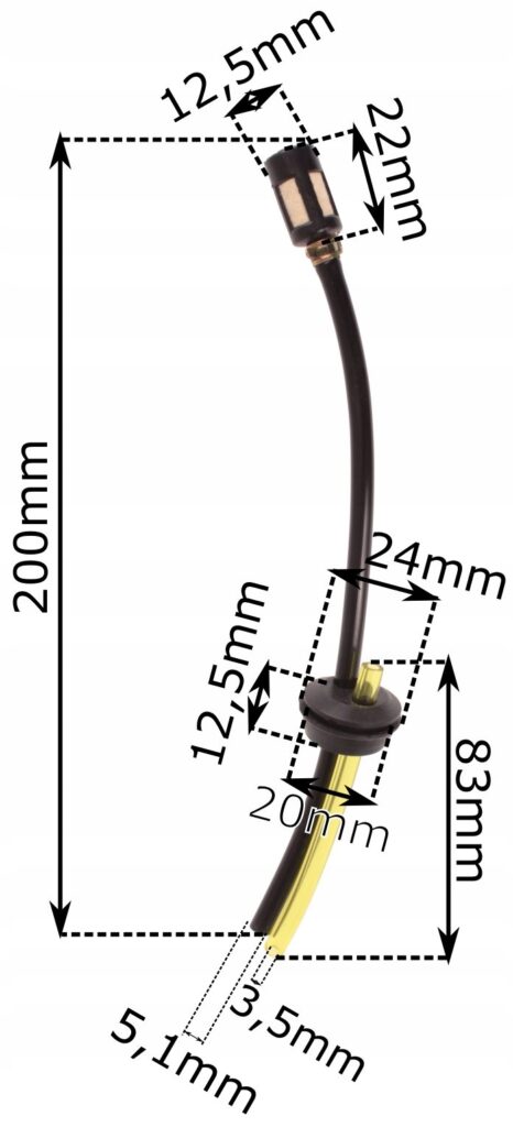 Zbiornik Paliwa Do Kosy Spalinowej Nac Demon Bak Filtr Kosa Korek-4