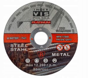 Tarcza Do Ciecia Metalu 125×1 Inter-vis Platinium-2