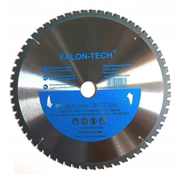 Tarcza Wielozadaniowa 300mm 32mm 60t Drewno Metal Aluminium Plastik-2