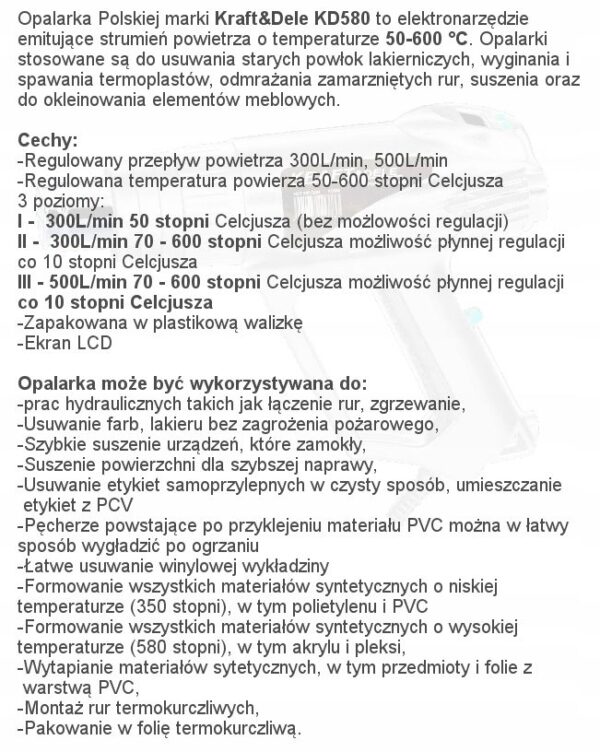 Opalarka 2000w Z Regulacja Temperatury Lcd-11