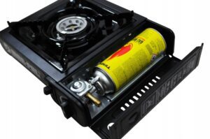 Gazowa Kuchenka Turystyczna Grill + 3w1 Butla/kart-4
