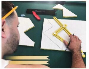 Katownik Wielofunk Templater Linijka Miarka Katowa-4