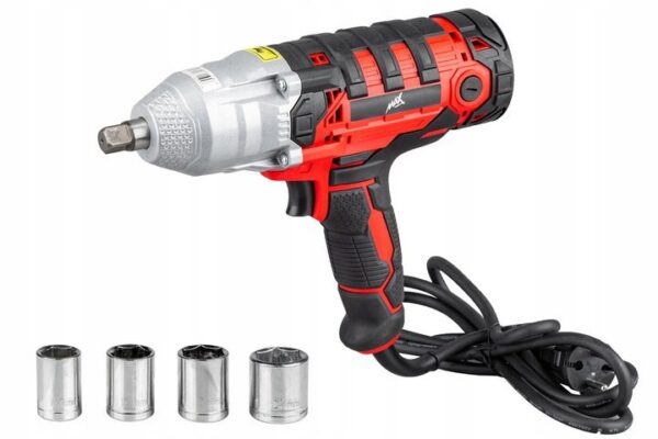 Klucz Udarowy Elektryczny 800nm 2200w + 4x Nasadki-11