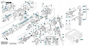 Mlotowiertarka 2800w Sds+ 2xglowica +wiertla-14