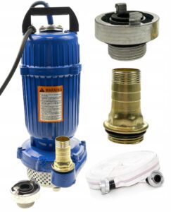 Pompa Do Wody Czystej I Brudnej Z Sitem 2650w + Waz 30m 1″-2