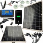 Solarny Panel Sloneczny Zestaw 20w+30a Regulator