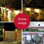 Lampa Elewacyjna Solarna Nascienna Ogrodowa 2 Szt 6 Led Kinkiet Oswietlenie-8