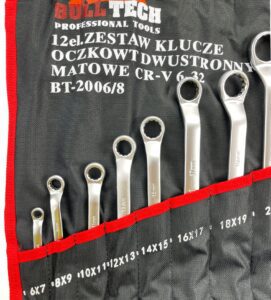 Klucze Plasko Oczkowe Zestaw Kluczy Plaskich 12el-3