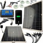 Solarny Panel Sloneczny Zestaw 20w+50a Regulator-16