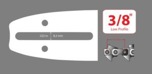 Prowadnica Do Pily 25cm 3/8 1,3mm 2xlancuch 40ogni-3