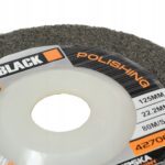 Tarcza Polerska Wloknina Nylonowa Stal Inox Nylonowa 125mm Black Premium-4