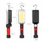 Lampa Latarka Warsztatowa Led Cob Akumulator 700lm-8