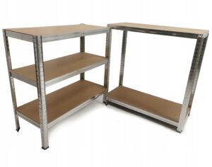 Regal Metalowy Magazynowy Warsztatowy Garazowy Z Polkami 180x90x40-4