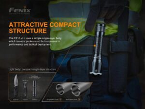 Fenix Latarka Diodowa Taktyczna Tk16 V2.0 Zielona Usb-c 3100lm 380m-3