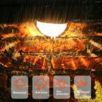 Lampa Elewacyjna Solarna Nascienna Ogrodowa 2 Szt 6 Led Kinkiet Oswietlenie-3