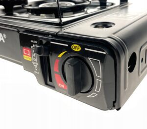 Gazowa Kuchenka Turystyczna Grill + 3w1 Butla/kart-9