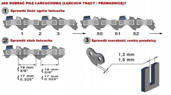 Prowadnica Do Pily 35cm 3/8 1,3mm 2xlancuch 52ogni-2