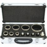 Wiertla Diamentowe Otwornice Do Gresu 6-68mm Zestaw Otwornic W Walizce 12el-2
