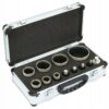 Wiertla Diamentowe Otwornice Do Gresu 6-68mm Zestaw Otwornic W Walizce 12el-5