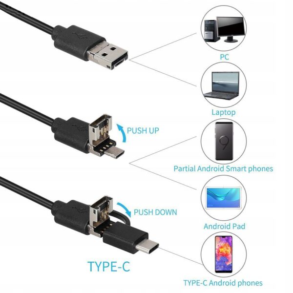 Endoskop Kamera Inspekcyjna Android Usb-c 5,5mm 5m-16