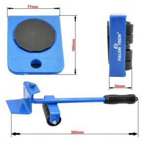 Zestaw Rolki Do Transportu Przesuwania Mebli 150kg-6