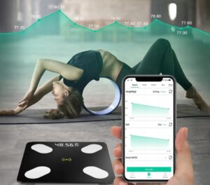 Waga Lazienkowa Analityczna Slim 180kg Smart+ 25w1-12