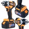 Mega Zestaw Narzedzi aku 2x 4ah 21v 3w1 Mlot Klucz Udarowy Szlifierka Black-3