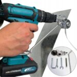 Adapter do Ciecia Blachy na Wiertarke Wkretarke Uniwersalne Nozyce do Blach-11