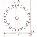 Tarcza Pila do Drewna Widia ft 300/32-30 t60-2