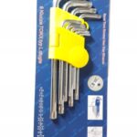 Klucze Torx Zestaw T10-t50 z Otworem Krotkie Silve-7