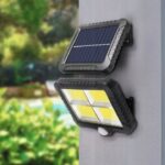 Lampa Solarna led Czujnik Ruchu Osobny Panel cob-5