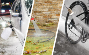 Akumulatorowa Myjka Cisnieniowa Ogrodowa Zestaw do Mycia Okien Kostki Power-14