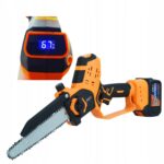 Pila Lancuchowa Akumulatorowa 8″ Pilarka Smarowanie Lancucha lcd-12