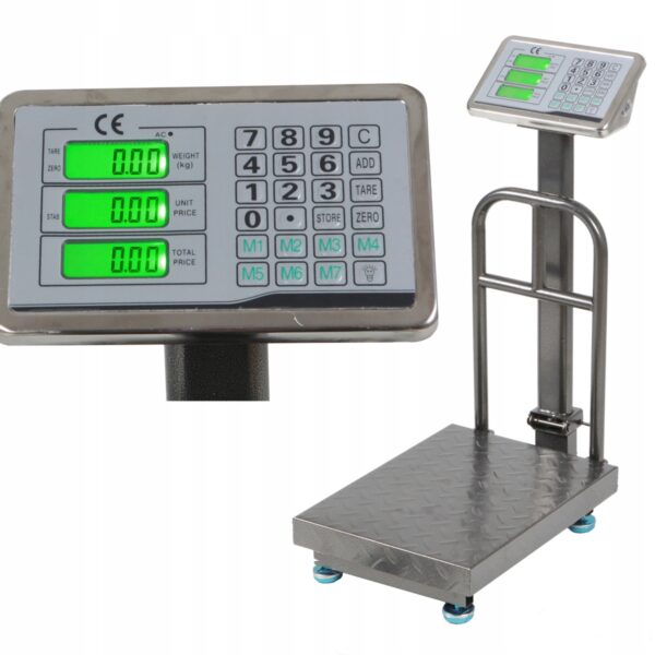 Waga Magazynowa Sklepowa Przemyslowa Platformowa Elektroniczna lcd 150kg-2