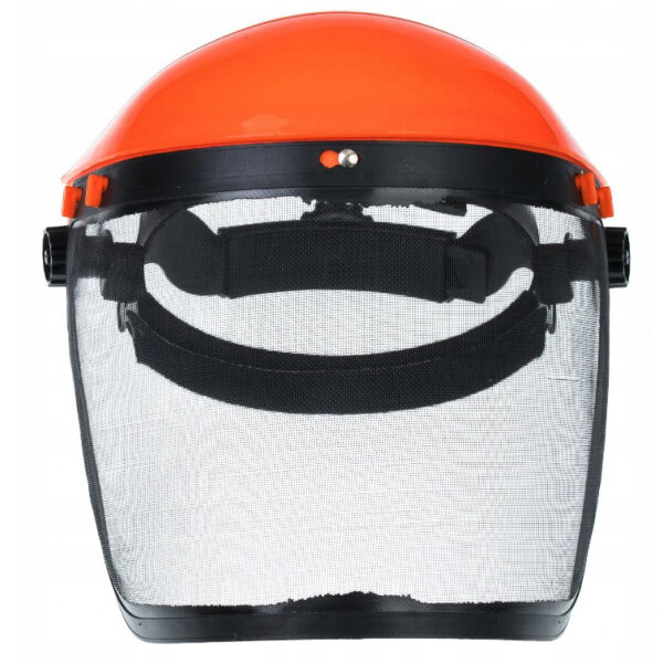 Mocna Maska Przylbica Ochronna Oslona Twarzy Kosa Siatka Stalowa-2