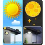 Lampa Solarna led Czujnik Ruchu Osobny Panel cob-8