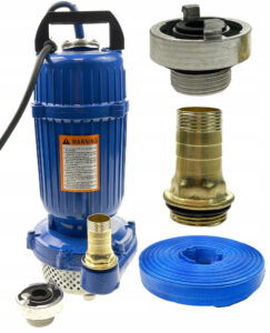 Pompa do Wody Czystej i Brudnej z Sitem 2650w + waz pcv 30m 1″-2