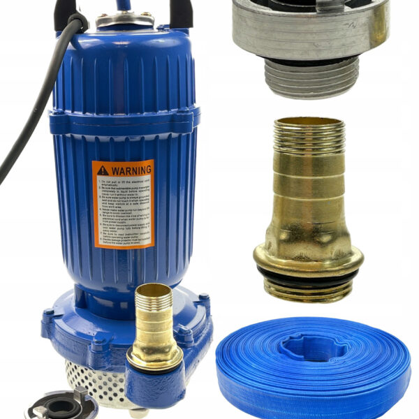 Pompa do Wody Czystej i Brudnej z Sitem 2650w + waz pcv 30m 1″-2