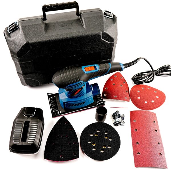 Szlifierka Oscylacyjna do Gipsu Drewna Mocna 1500w 4w1-11