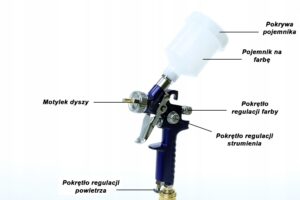 Pistolet Lakierniczy do Malowania Dysza 0,8mm Hvlp-5