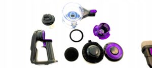 Odkurzacz Bezprzewodowy Pionowy Bezworkowy Cyklonowy Tryb Turbo +3 Nakladki-12